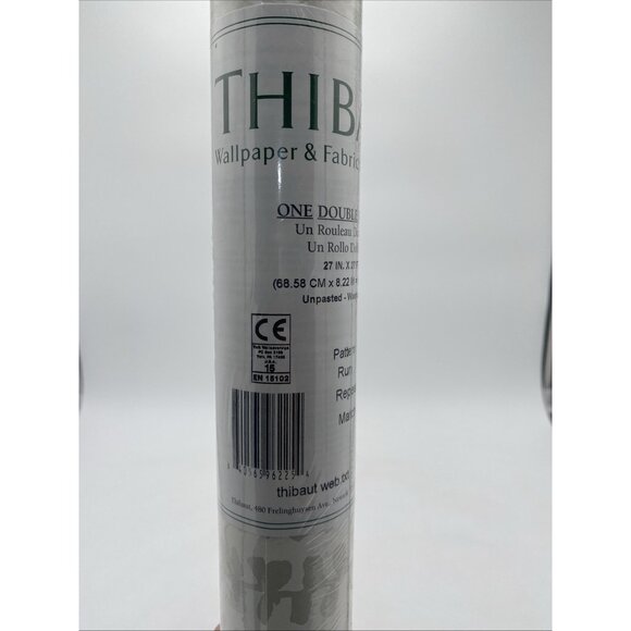 Thibaut Wallpaper 839-T-88771 Narragansett Vert Double Rolls Print 27" x 27' - Picture 3 of 5